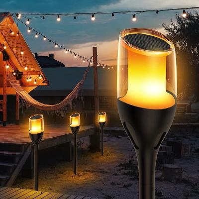 China Residential Solar Flame Garden Light Pathway Light for sale