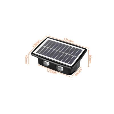 China Residential Solar Powered Led Wall Light Exterior Waterproof Walls Mount Solar Lights for sale