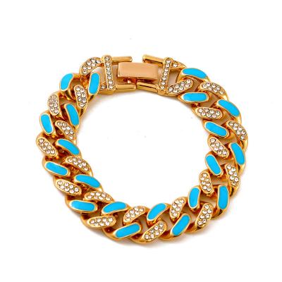 China Bling Diamond Gemstone Bracelets Jewelry Crystal Bracelet Women Gold Plated BOHEMIA Fashion Bracelet Dropshipping for sale