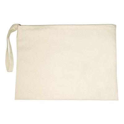 China Cheap custom natual eco-friendly canvas eco-friendly 100% durable eco single cotton cosmetic bag for sale