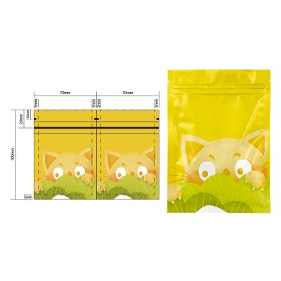 China Custom Packing Moisture Proof 3 Side Seal Pockets Bags for sale