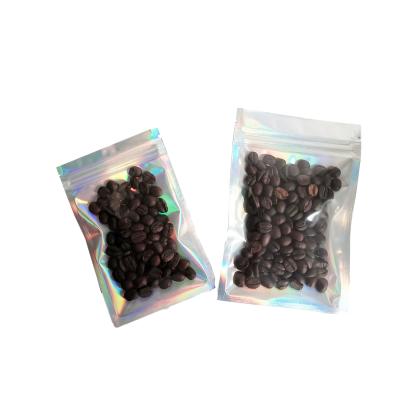 China Recyclable Zip Bags Small Water Proof Hologram Food Mylar Pouch Self Seal Plastic Bag Plastic Zipper Pouches for sale