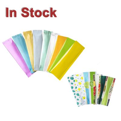 China Stock Custom Aluminum Foil Moisture Proof Heat Sealing Small Empty Mini Individual Stick Sachet Packet Bag For Instant Powder Packaging for sale