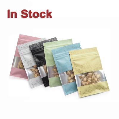 China Barrier Multicolor 3 Sides Seal Flat Aluminum Foil Food Packaging Bags With Resealable Zip Lock In Stock for sale