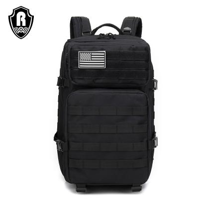 China New 45L OEM nylon military tactical backpack color selection multiple logo anti-theft custom color for sale