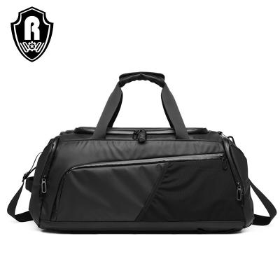 China Workout Custom Sport Fitness Gym Bag With Shoe Compartment Travel Shoulder Weekender Overnight Duffel Bag With Logo Gym Backpack for sale