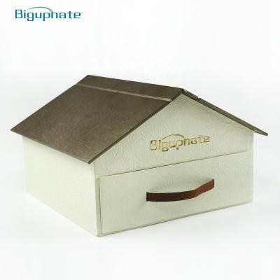 China Factory Direct Manufacturers High Quality Recyclable And Cheap Special Packaging House Shape Gift Boxes for sale