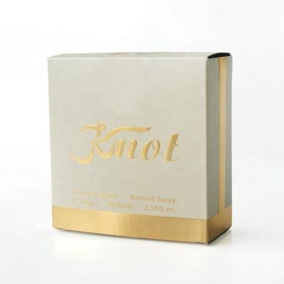 China Handmade High End Famous Brand Premium Printing Small Perfume Boxes White for sale