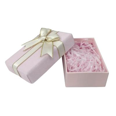 China Recyclable Cute Jewelry Packaging Boxes Paper Box Luxury Rose Small Base And Lid Velvet Perfume Package Wholesale Jewelry Box for sale