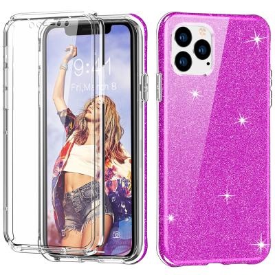 China New Shockproof Impact Phone Case For iPhone 11 Pro TPU+TPE Rubber Bumper Mobile Phone Back Cover For iPhone13 14 Case Clear for sale