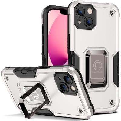 China New shockproof hot sales phone case tpu PC with kickstand for iPhone 13 pro /14 max back for sale