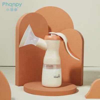 China Phanpy BPA free manual breast pump silicone breast pump with milk bottle wholesale special for sale