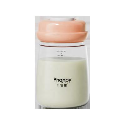 China 100% Eco-friendly Phanpy Custom Design Transparent Glass Breast Milk Storage Bottle From Factory Directly for sale