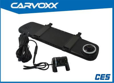 China O espelho de Rearview DVR do carro da detecção de movimento Dual câmera para a gravação automática à venda