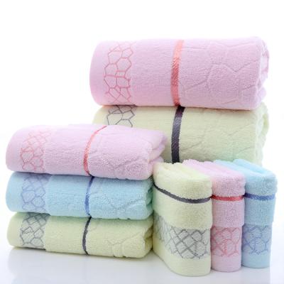 China 0.01 Sample RTS Hot Sale Thick Luxury Soft Bath Towels Bathroom Cotton Towel Sets Viable Absorbent for sale