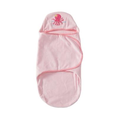 China Custom Smooth Hooded Cotton Newborn Baby Wrap Blankets With Hat for sale