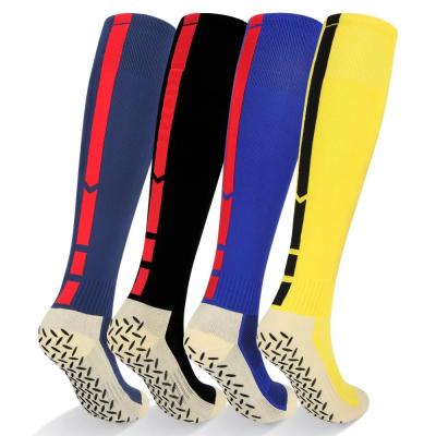 China Breathable Non-slip Cushion Breathable Thick Knee High Football Long Boots Football Socks Stocking Sports Training Socks for sale