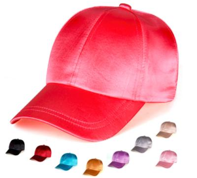 China COMMON Baseball Cap Women Hat Summer Hats For Men Women Satin Snapback Satin Baseball Cap for sale