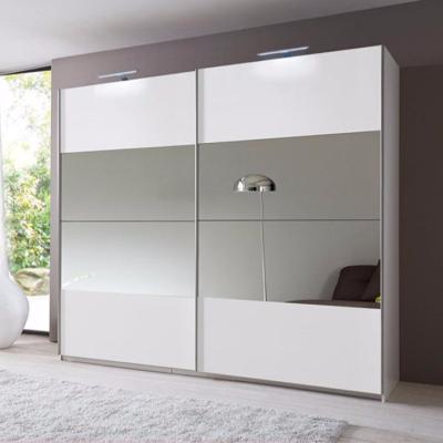 China Waterproof Double Sliding Door Bedroom Wardrobe Closet for sale