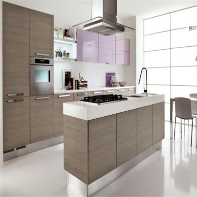 China Modern Wood Plating Modern Modular Kitchen Designs For Kitchens Small Cabinet for sale