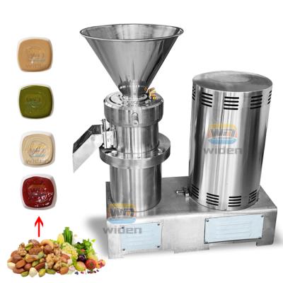 China Vegetable Processing Plant Industrial Food Chili Paste Maker Industrial Food Colloid Mill Peanut Butter Canning Machine for sale