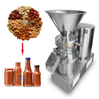 China Vegetable Processing Plant Nut Mill 200 Kg/hr Mustard Sauce Wet Colloid Mill Small Stainless Steel Split Colloid Mill for sale