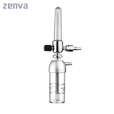 China ICU Brass Body Medical Gas Oxygen Flowmeter with Humidifier Bottle for Hospital for sale