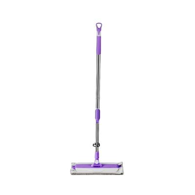 China High Quality New Style Microfiber 40cm Telescopic Dust Mop Viable Best Selling Stainless Steel Handle Flat Broom for sale