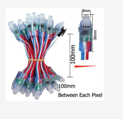 China IP68 Waterproof LANDSCAPE Outdoor 5V 12mm Module Full Color Led Pixel RGB Waterproof Digital RGB Light For Outdoor Decoration for sale