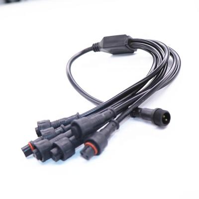 China IP68 20 A.W.G. automotive 2pin male female led waterproof strip M12 connector for sale