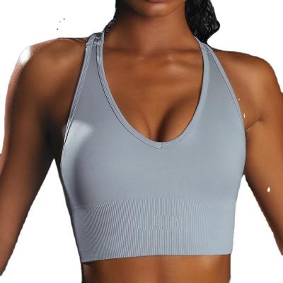 China 2022 custom breathable sports bra seamless i-bra new popular sports bra in Europe and America yoga for sale