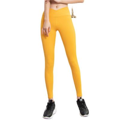 China 2022new Double-Sided Stretch Yoga Pants Breathable Peach Buttocks Exercise Running Leisure Women's Yoga Pants for sale