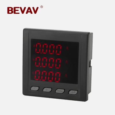 China Thin shell XD96-9S4 digital multifunctional three phase energy meter with modbus electric current meter XD96-9S4 for sale