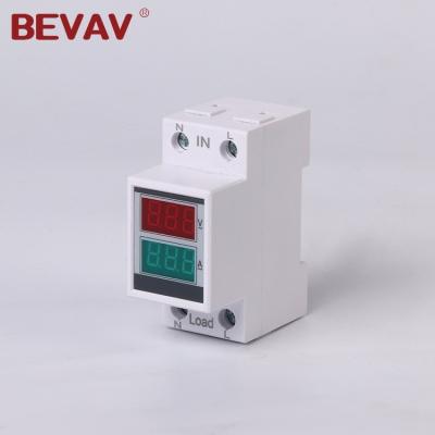 China Din-rail D37-2042 Type Digital LED Display Ammeter Voltmeter Current Meter D37-2042 Single Phase for sale