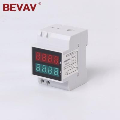 China Single phase digital multimeter type, LED display, ammeter voltmeter meter,Din-rail D52-2042 D52-2042 for sale