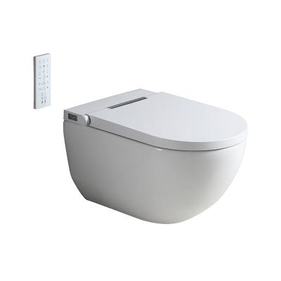 China Double-Flow Bathroom One-Piece Toilet WC Wall Hanging Automatic Flush Intelligent Smart Toilet for sale