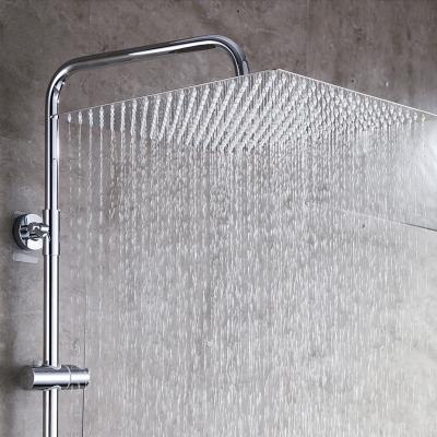 China Without Needle 16inch Shower Head Stainless Steel Water Saving Bathroom Rain Spa Hand Held Square Shower Head for sale