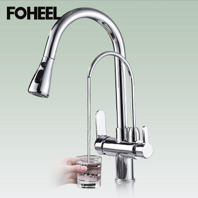 China Other Home Kitchen Double Handle Easy Use Filtered Kitchens Faucets Kitchen Faucets for sale