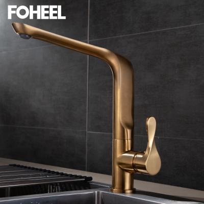 China Other Gold Silver Black Kitchen Sink Mixer Tap 360 Degree Rotation Single Handle Kitchen Faucet for sale