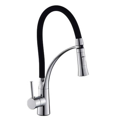 China Other Home Kitchen Single Handle Black Spring Style Kitchen Sink Mixer Tap Kitchens Faucets for sale