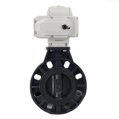 China Anti-Corresion Corrosion Resistance Butterfly Valve Electric Plastic Sanitary Butterfly Valve for sale