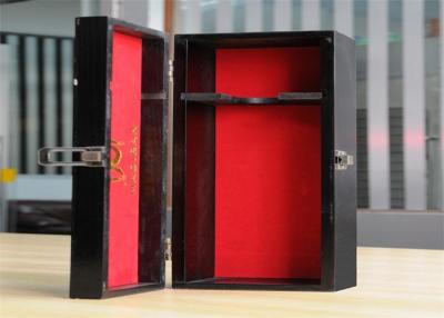 China Cajas de presentación de madera de lujo favorables al medio ambiente personalizadas de la joyería con la cerradura en venta