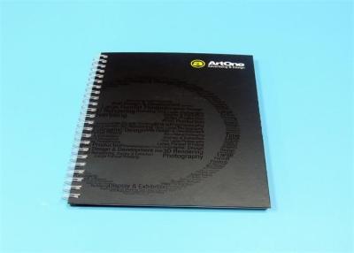 China 210mm x 297mm Hardcover Book Printing Services Black Cover Spot Uv Varnishing for sale