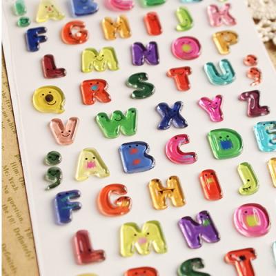 China Self-Adhesive Funny Cartoon Alphabet Stickers Eco-friendly For Kids for sale