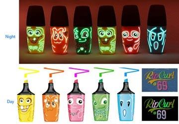 China Multi Color Luminous Marker Highlighter Pen For Promotional for sale