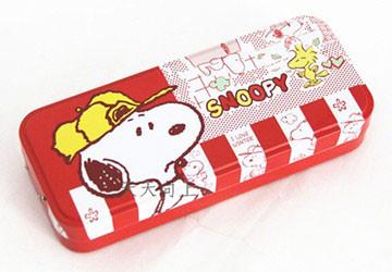 China Triple Cool Tin Pencil Cases Customized With Snoopy Printed for sale