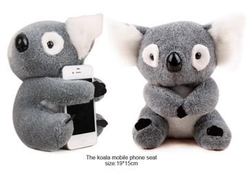 China Koala Plush Mobile Phone Holder Toys for sale