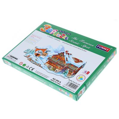 China Cartoon Toy Zilipoo Paper Children Puzzles 3D Puzzle DIY Educational Toys for sale