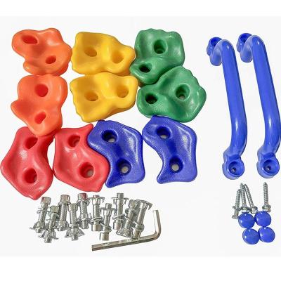 China Customized Colors Eco - Friendly Backyard And Playground Climbing Equipment Wall Holds For Outdoor Kids for sale