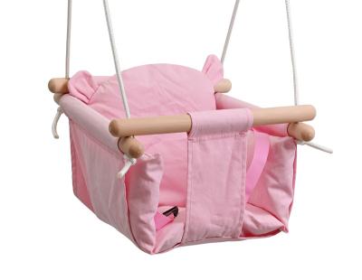 China Modern Durable And Safe Canvas Baby Swing With Seat Belt For Toddler for sale